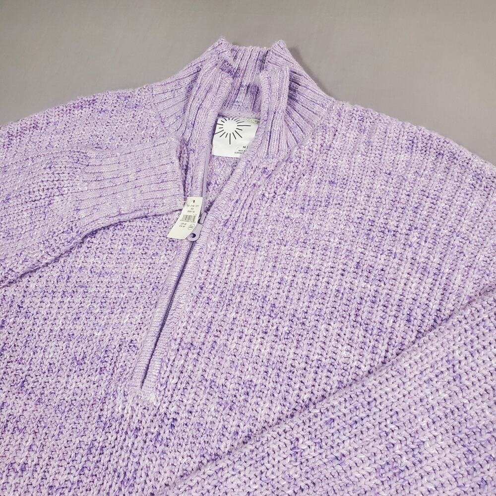 Offline by Aeire Womens Knitted Quarter Zip Size Medium NWT